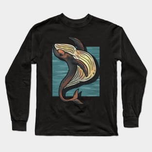 chubby whale Long Sleeve T-Shirt